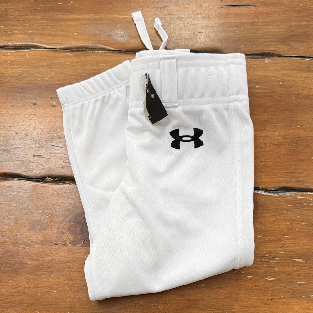 Under Armour Kids White Baseball Pants